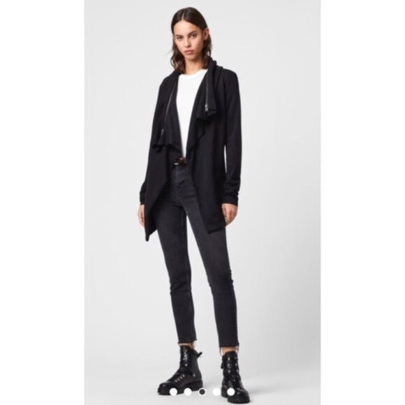 ALL SAINTS BLACK DAHLIA SWEATSHIRT M - Picture 4 of 6